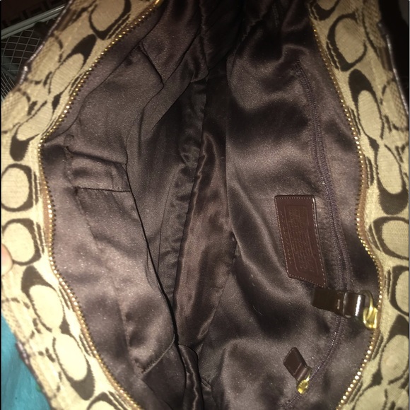 Coach tote bag purse (brown) - Picture 3 of 4